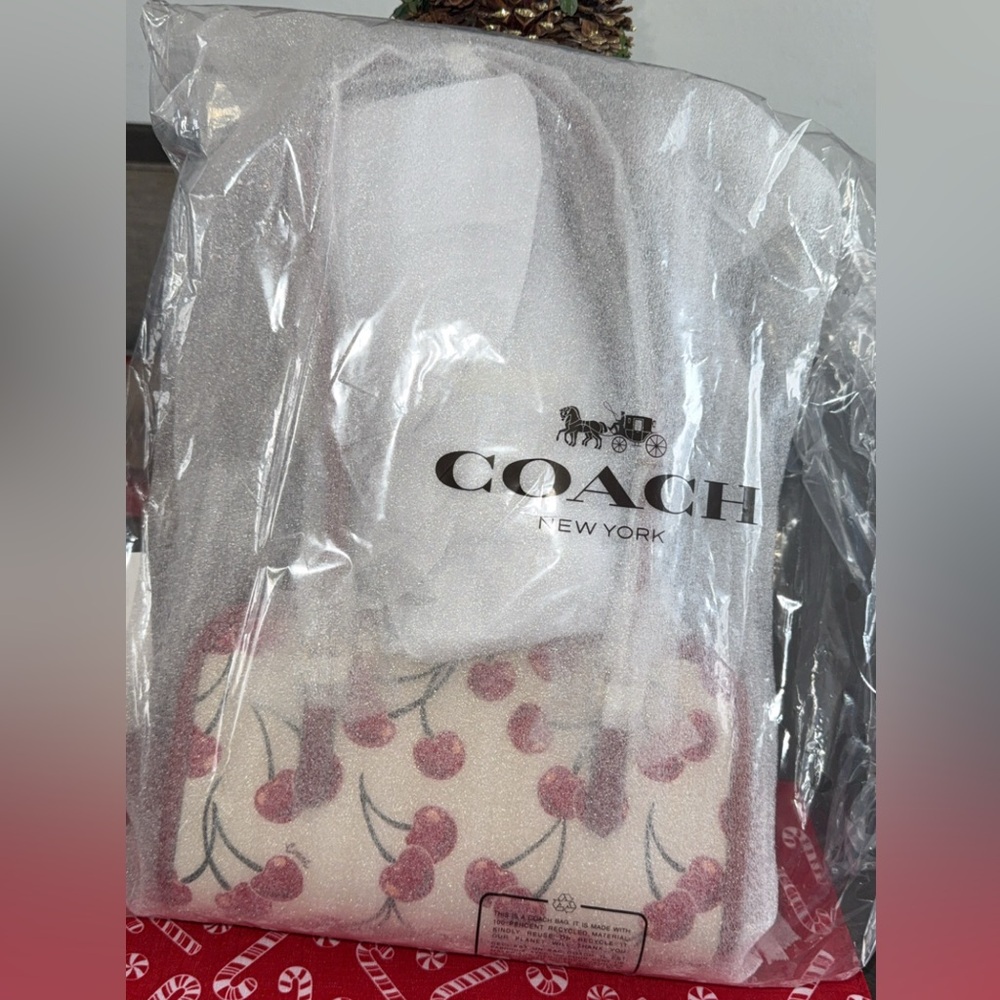 Swing Zip Bag with Cherry Print and Cherry Charm ๐ Limited Re-edition from 1998 - Picture 8 of 15